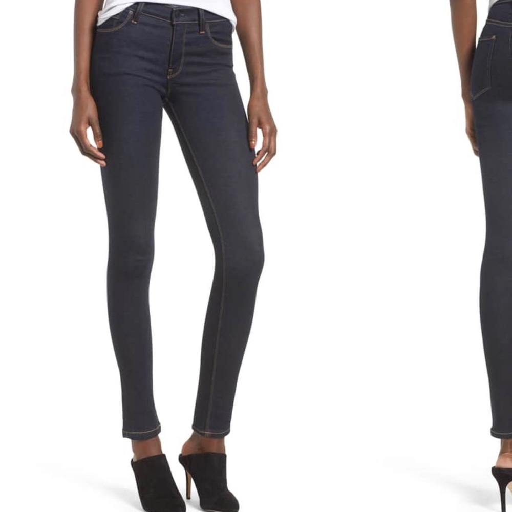 Hudson Nico Midrise Skinny Ankle color Adrian